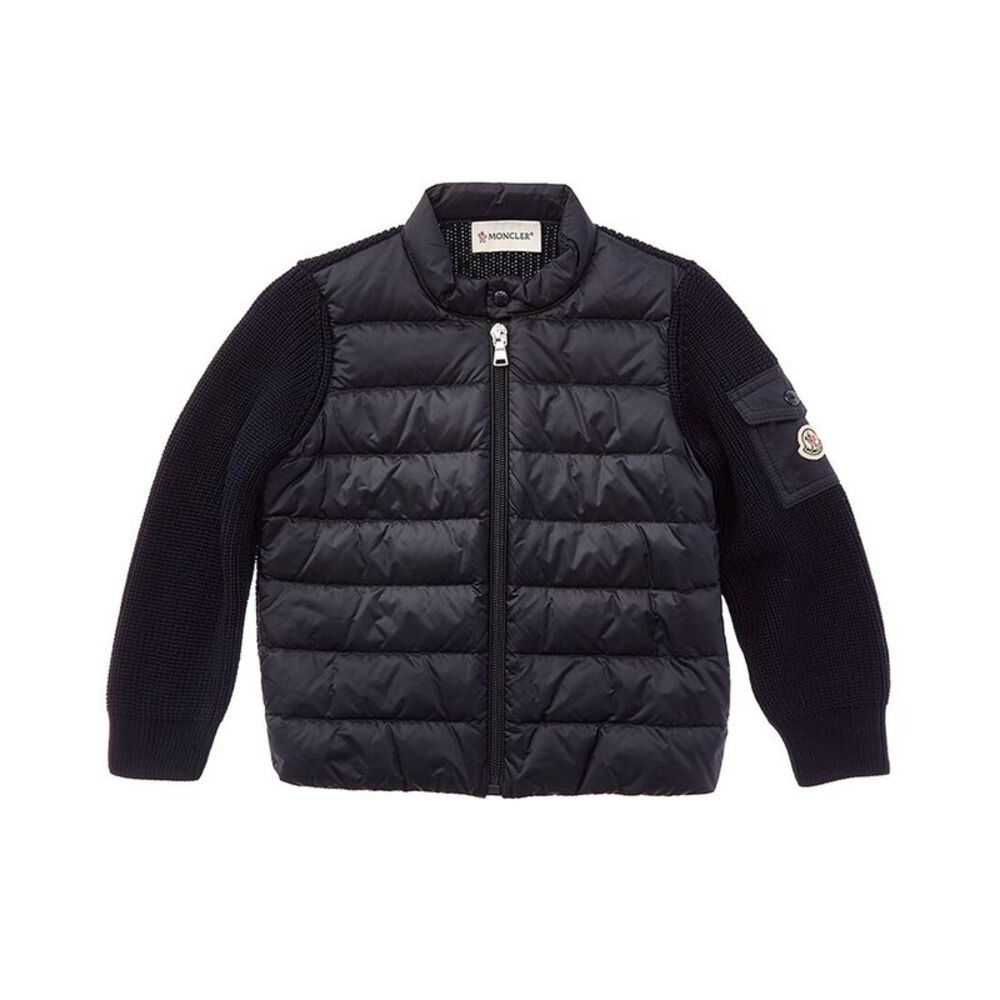 Moncler Girls Cardigan, Blue